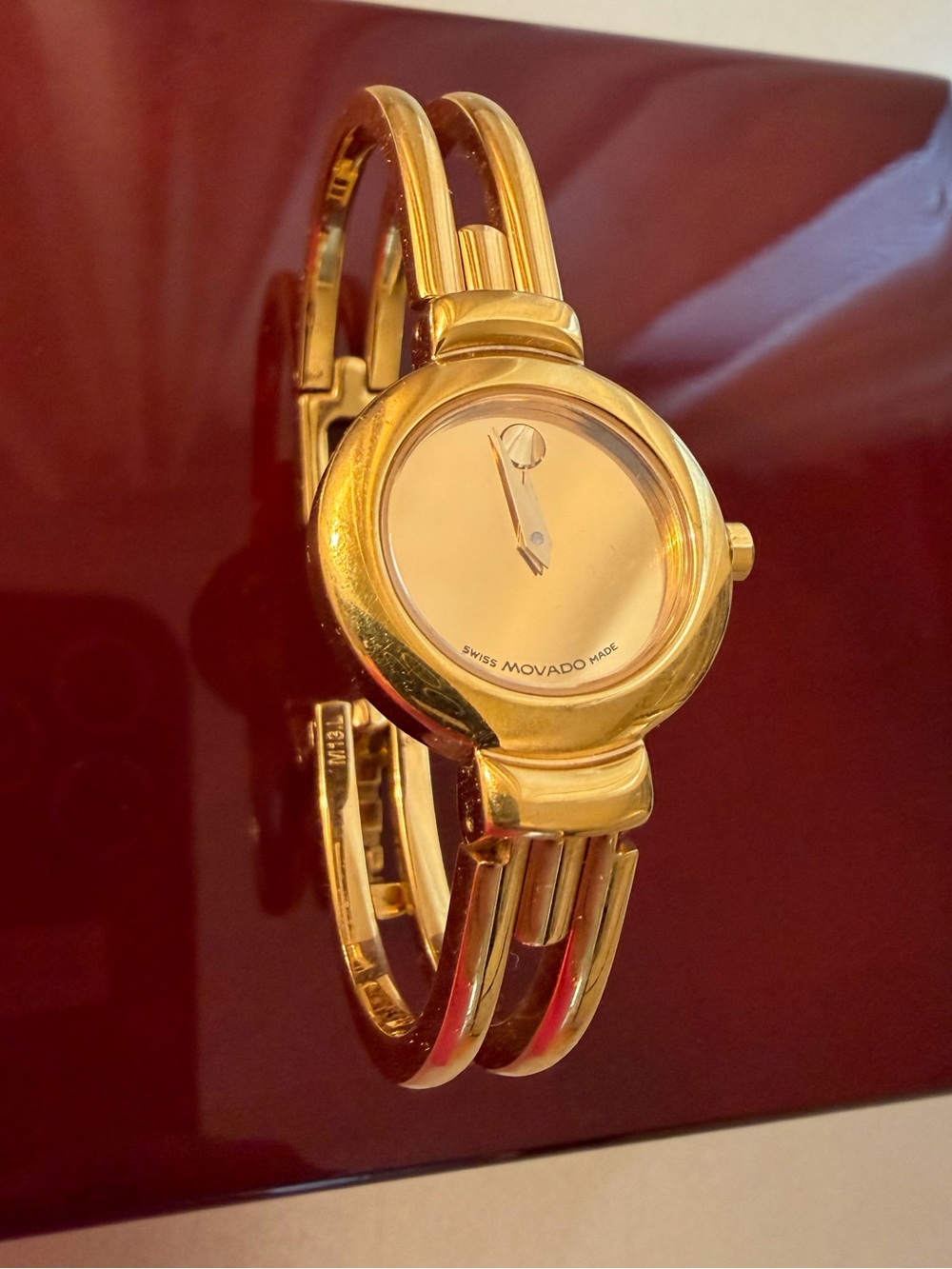 Movado Women's Gold Bracelet Bangle Watch